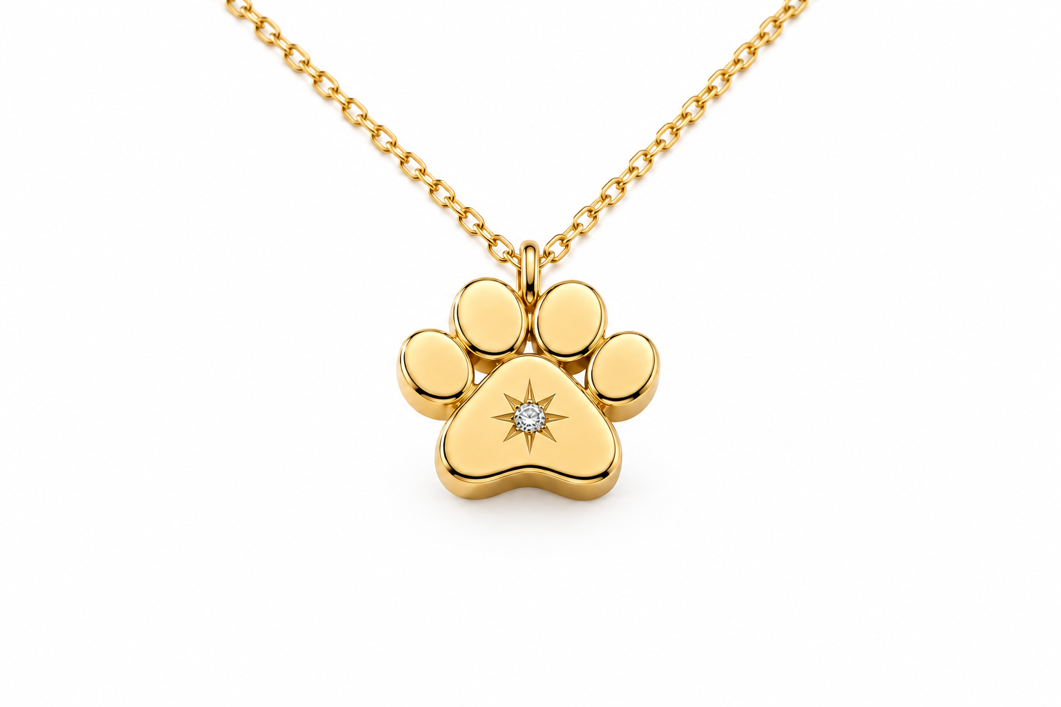 Always by My Side Dog Paw Print Ashes Pendant